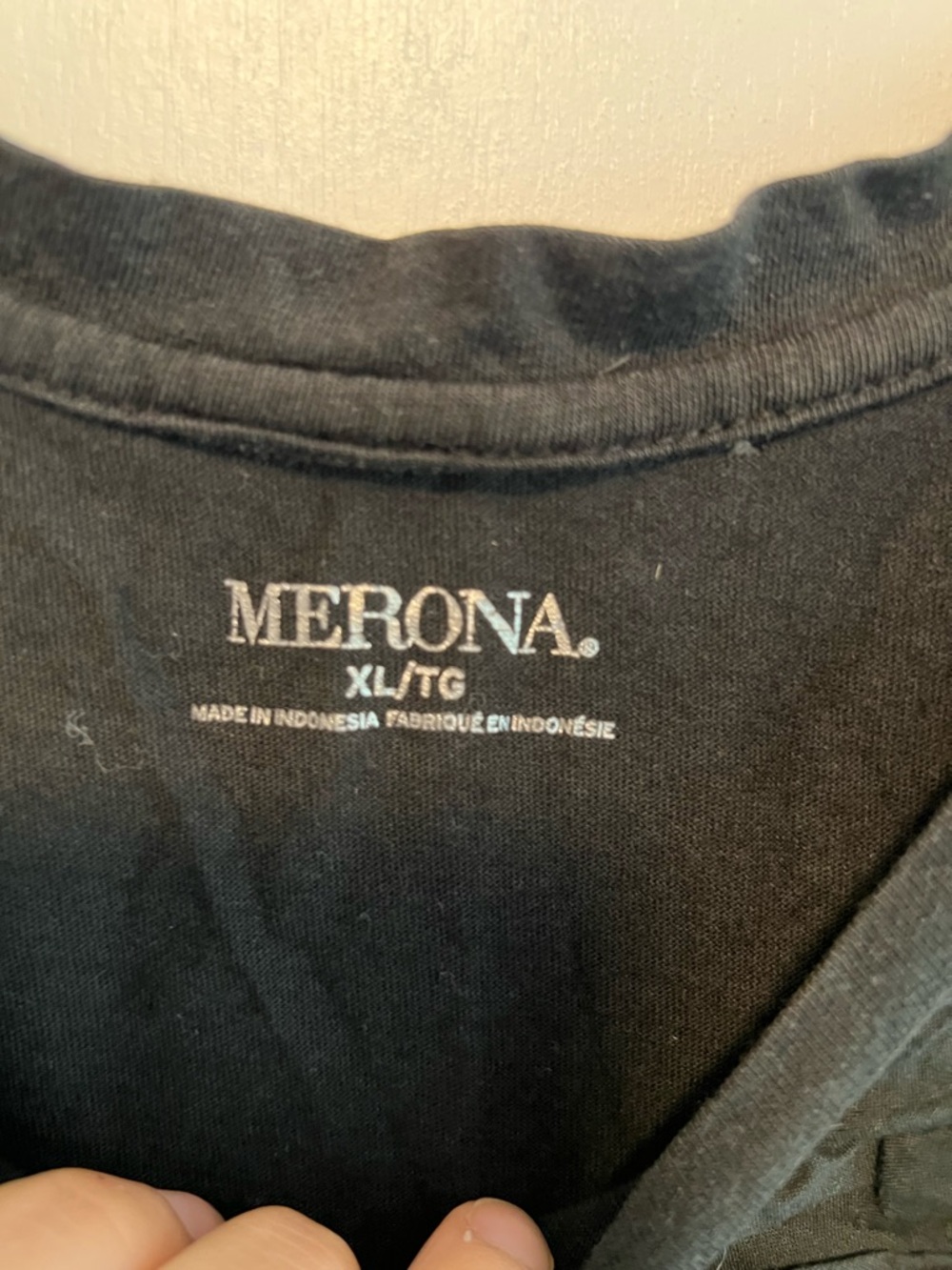 Merona Black Short-Sleeve Layered Ruffle Tee - Picture 2 of 3